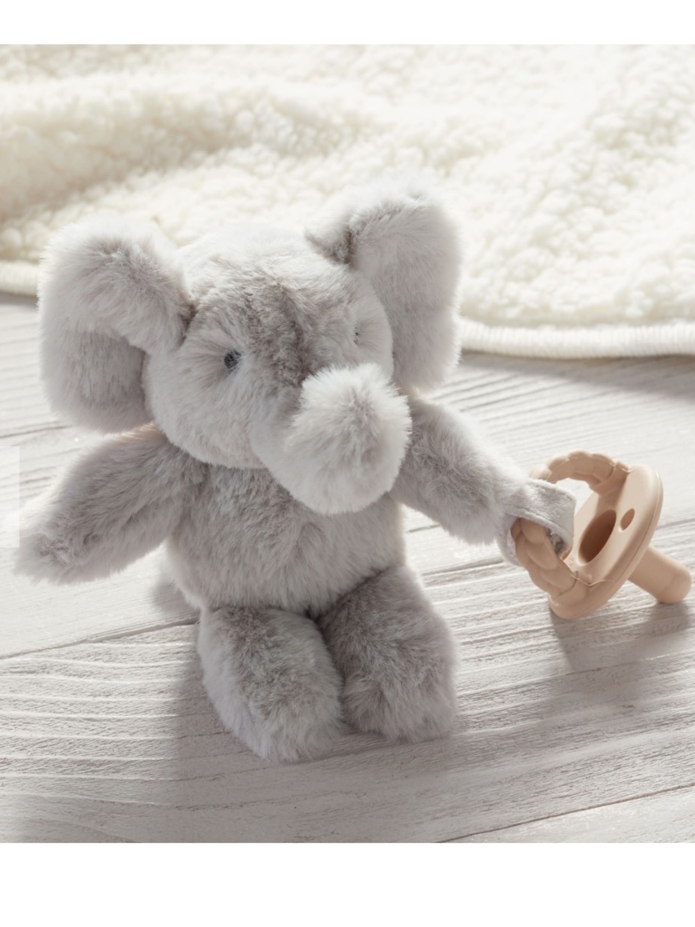Pottery Barn Kids Elephant Critter Plush Pacifier Holder